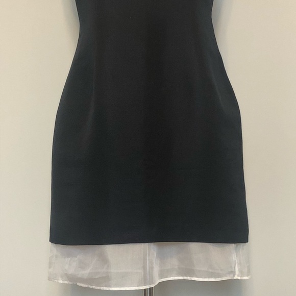 Wai Ming Black Dress with Leather and Mesh Details - Picture 3 of 15